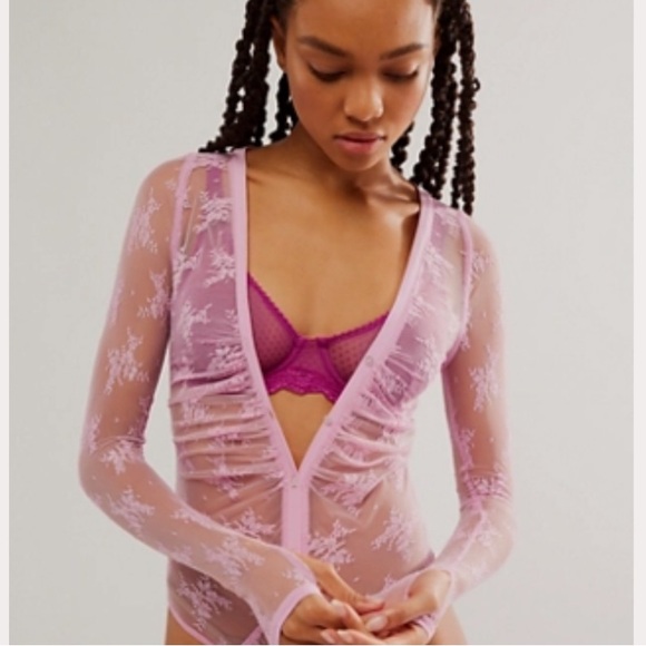 Free People Lady Lux Body Suit - NWOT - Picture 1 of 4